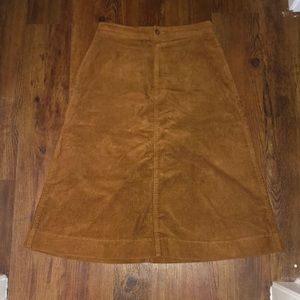 Corduroy A-line Skirt